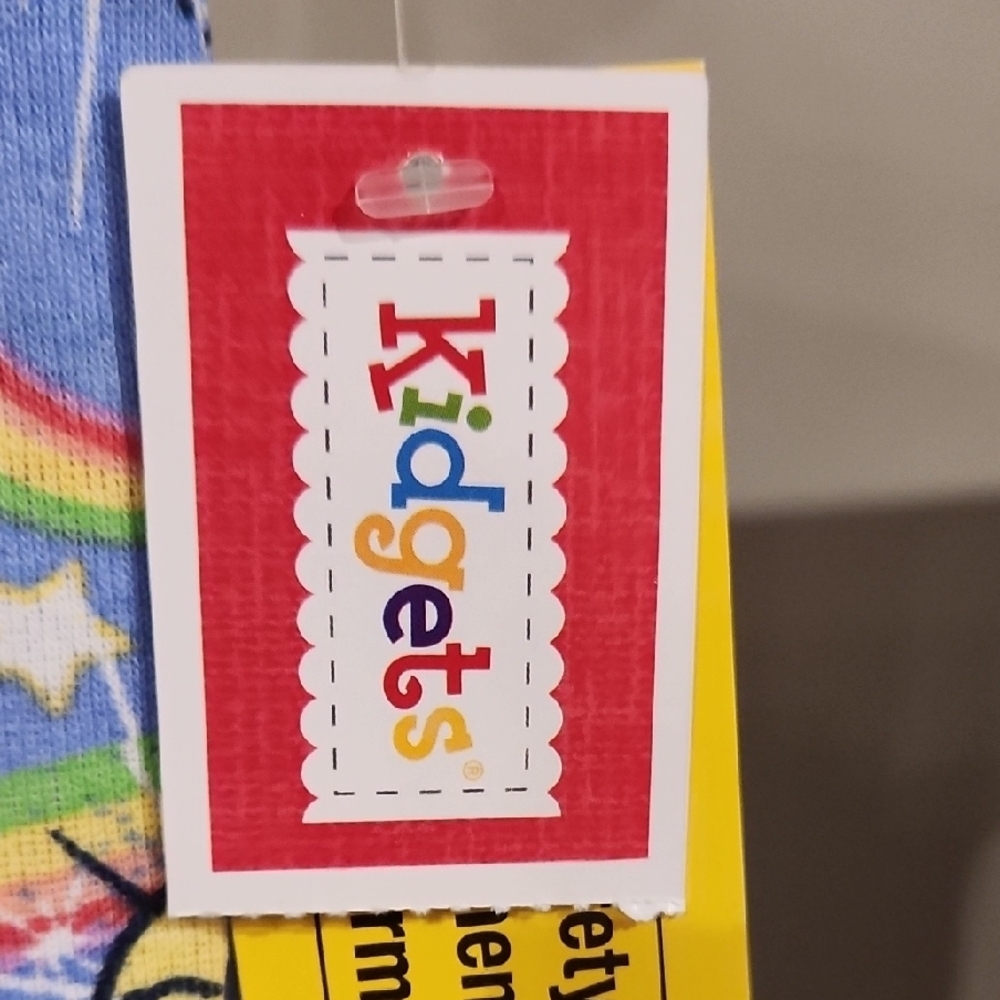 Kidgets Girls 2pc. Blue Pajama Set with Sun and Rainbow Design - Picture 2 of 7